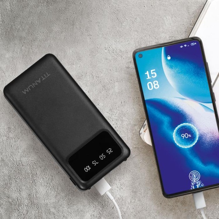купить купить Повербанк 20000mAh TITANUM OL22 Black  