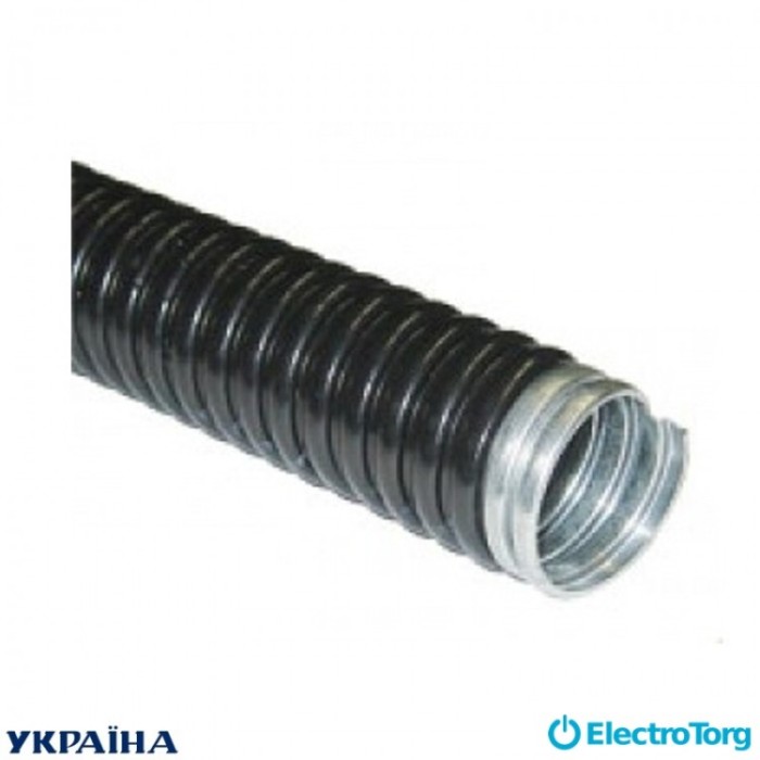 купить купить Металлорукав изолированный черный 220 d 14 (25м) КС Харьков  