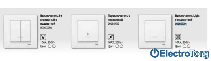 купить купить VI KO KARRE Выключатель с подсветкой и таймером  