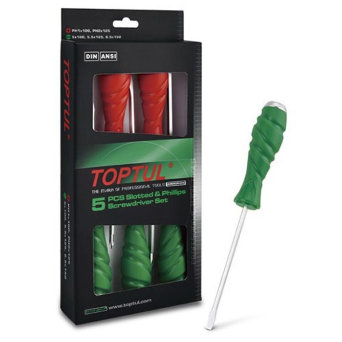 купить купить Набор ударных отверток SUPER GRIP TOPTUL 5 ед. GAAE0509  