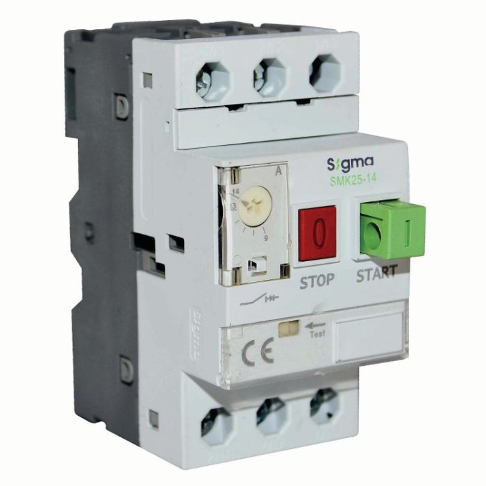 Авт. вимикач захисту двигуна SIGMA 0,37kW, 1-1,6A (SMK25-1.6)