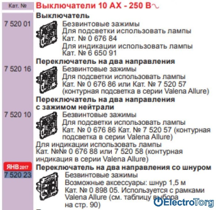 купить купить Переключатель 10AX со шнуром Valena IN'MATIC Legrand  
