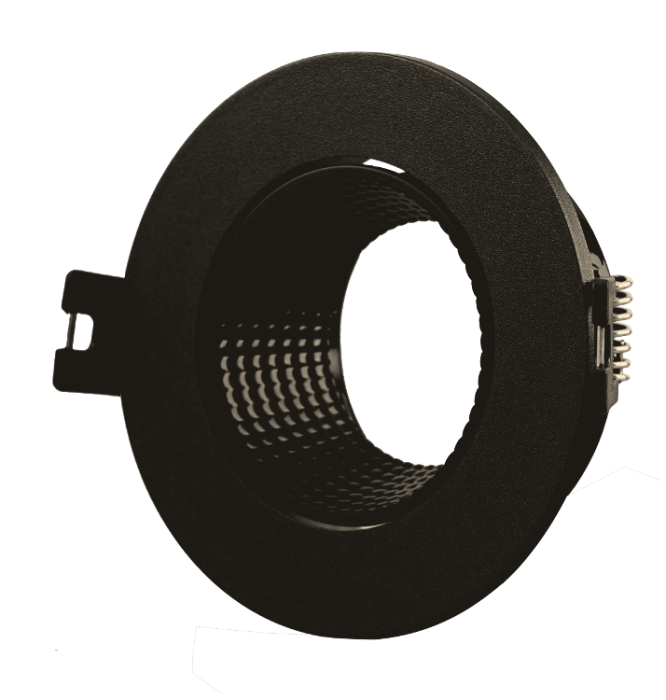 Корпус для світильника LEBRON L-DL-R-Bl, MR16, вбудований поворотний, чорний, пластик