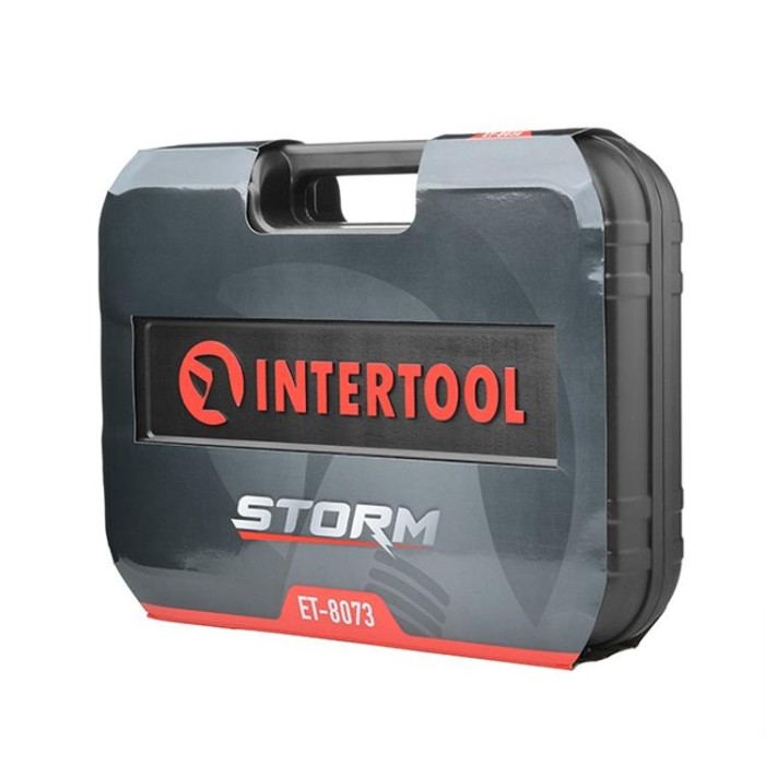 купить купить Набор инструментов 73 ед. STORM, 1/2&quot;, 1/4&quot;, Сr-V INTERTOOL ET-8073  