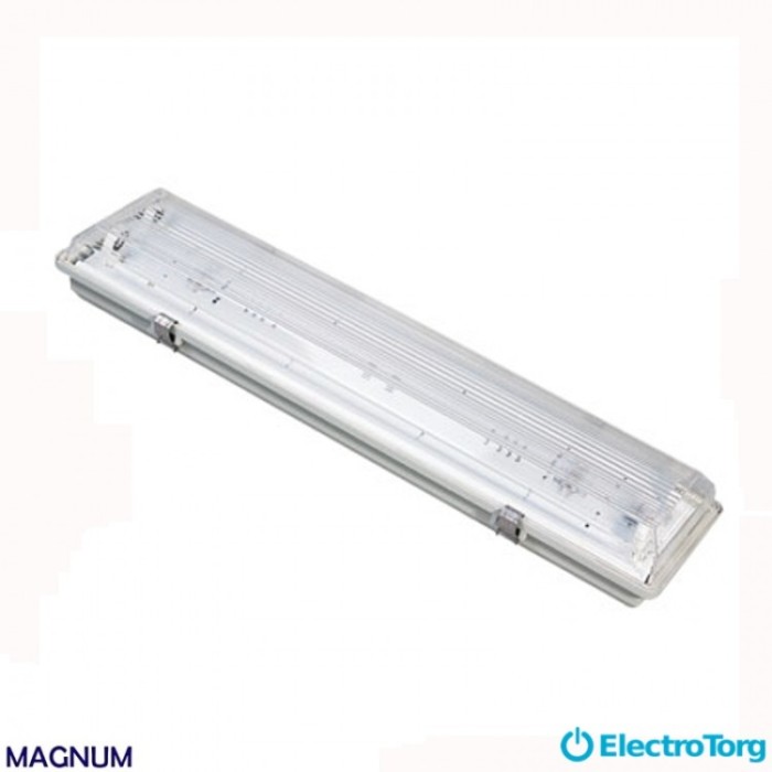 купить купить Светильник люминесцентный WPF 2x18W (IP65) (влагозащитный) MAGNUM  
