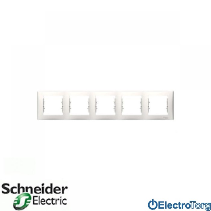 купить купить Рамка пятерная горизонтальная модуль слоновая кость Sedna Schneider Electric (Шнайдер Электрик)  