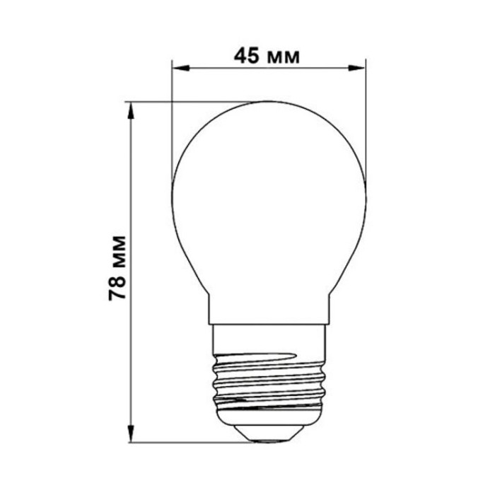 купить купить Светодиодная лампа Biom FL-301 G45 4W E27 2800K  