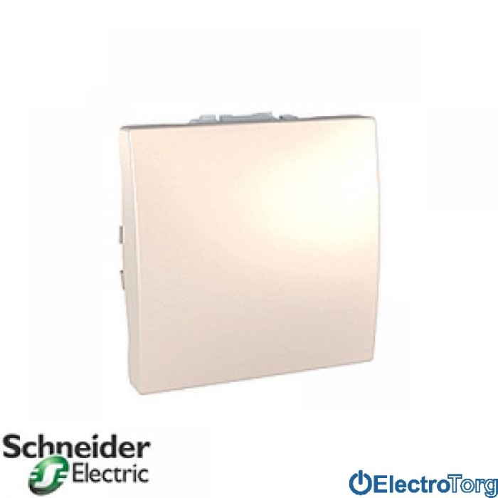 Выключатель 1-клавишный 16AX слоновая кость Unica Schneider