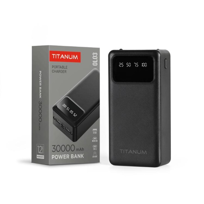 купить купить Повербанк 30000mAh TITANUM OL03 Black  