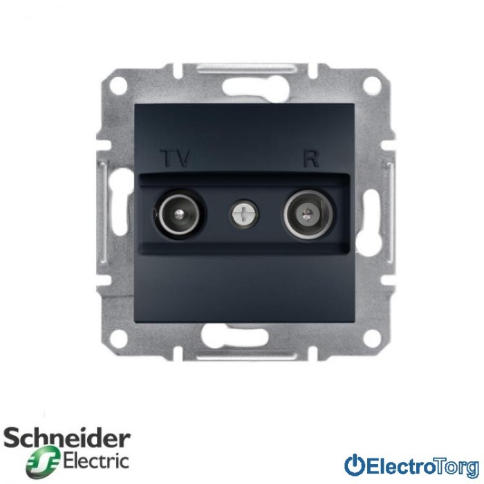 купить купить Розетка TV-R оконечная (1 dB) антрацит Asfora Schneider Electric (Шнайдер Электрик)  