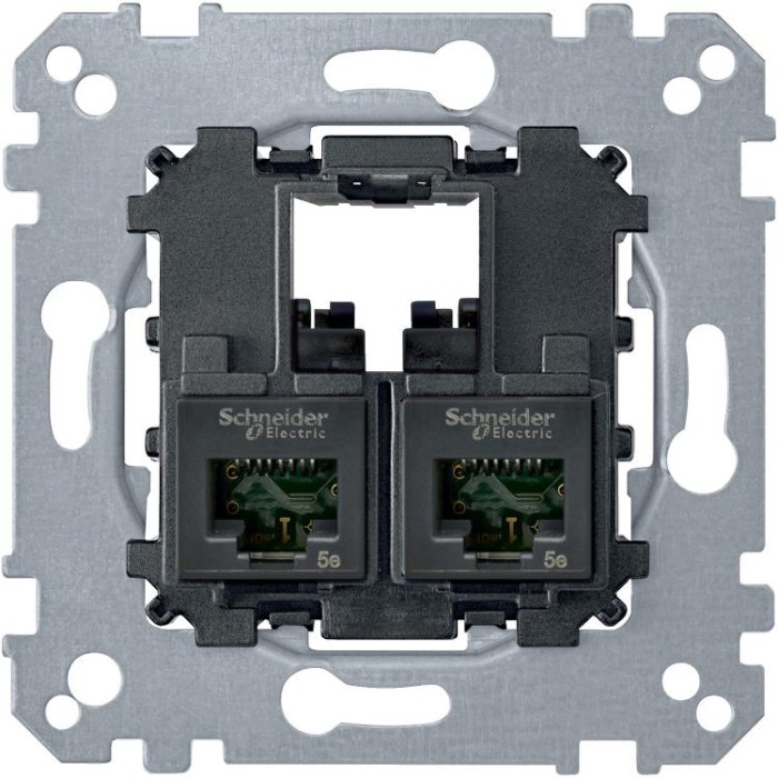купить купить Механизм розетки 2хRJ45 кат.5e UTP Schneider Electric (Шнайдер Электрик)  