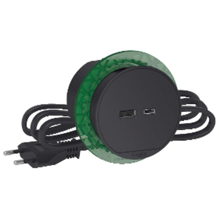 купить купить Блок розет. USB тип А + тип С антрацит Unica New Schneider Electric (Шнайдер Электрик)  
