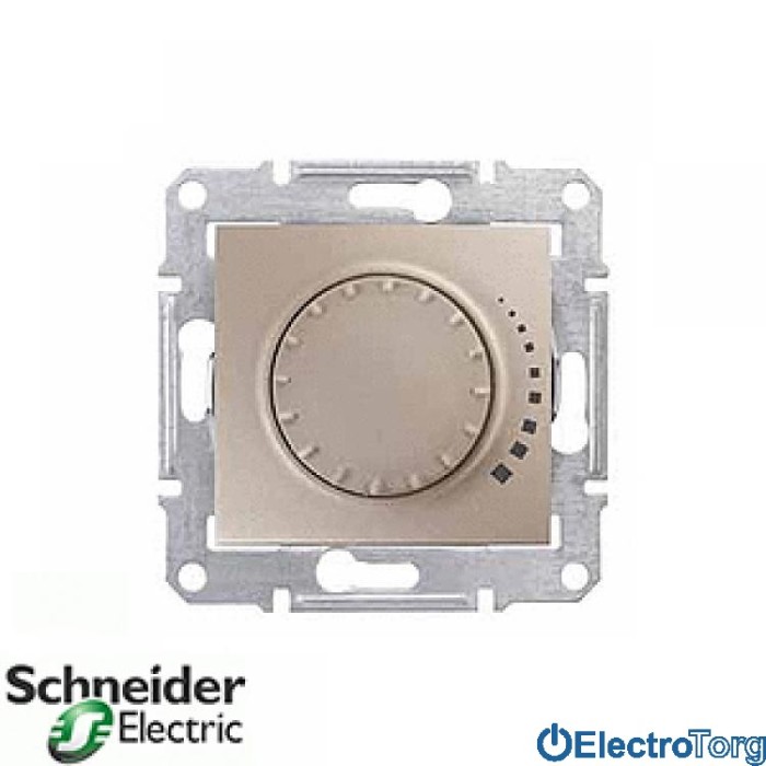 Диммер индуктивный поворотный 325VA титановый Sedna Schneider Electric (Шнайдер Электрик)