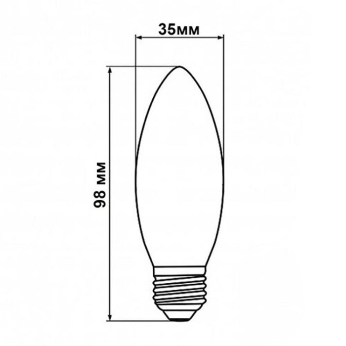 купить купить Светодиодная лампа Biom FL-305 C37 4W E14 2800K  