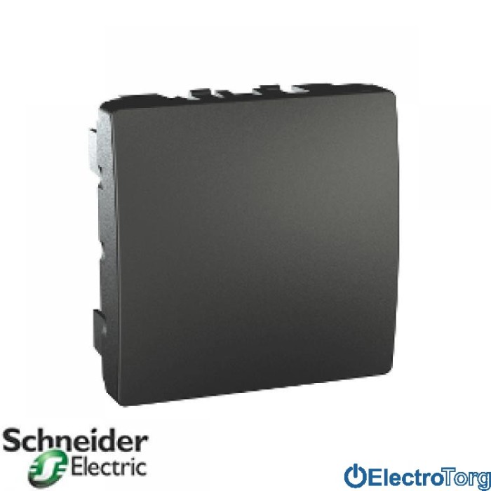 Заглушка 2-модульная графитовая Unica Schneider