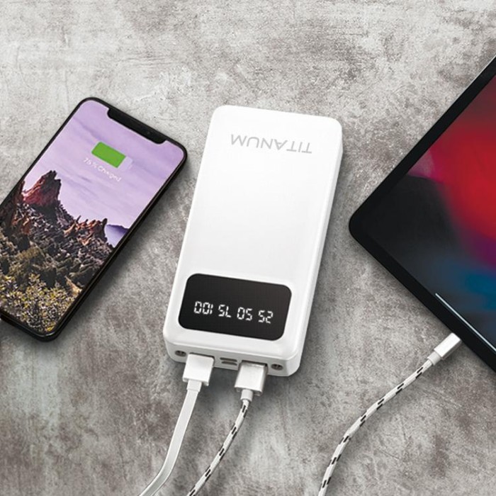 купить купить Повербанк 30000mAh TITANUM OL03 White  
