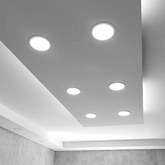купить купить LED світильник Back вбудований круглий VIDEX 26W 5000K  