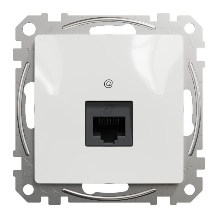 Комп’ютерна розетка RJ45 категорія 5E UTP Біла Sedna Design Schneider Electric