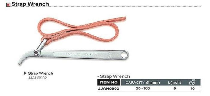 купить купить Съемник масляного фильтра кожаная лента TOPTUL d30-160 мм JJAH0902  
