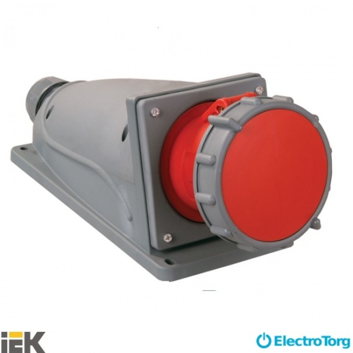 купить купить Розетка стационарная ССИ-134 63А-6ч/380-415В 3Р+РЕ IP67 MAGNUM ИЭК (IEK)  