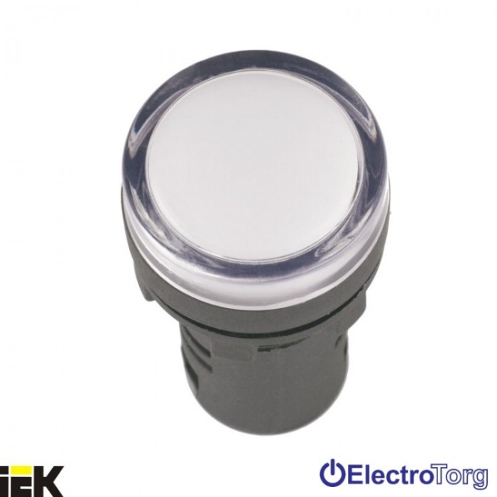 купить купить Лампа AD-22DS LED-матрица d22мм белый 12В  AC/DC ИЭК  
