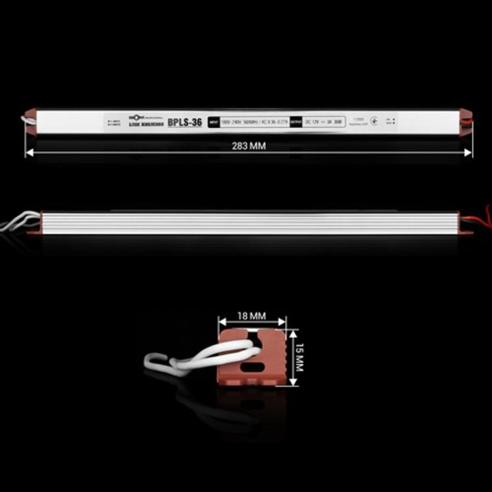 купить купить Блок питания BIOM Professional DC12 36W BPLS-36-12 3А stick  