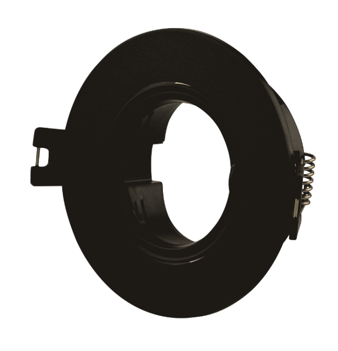 Корпус для світильника LEBRON L-DL-R-Bl, MR16, вбудований, чорний, пластик