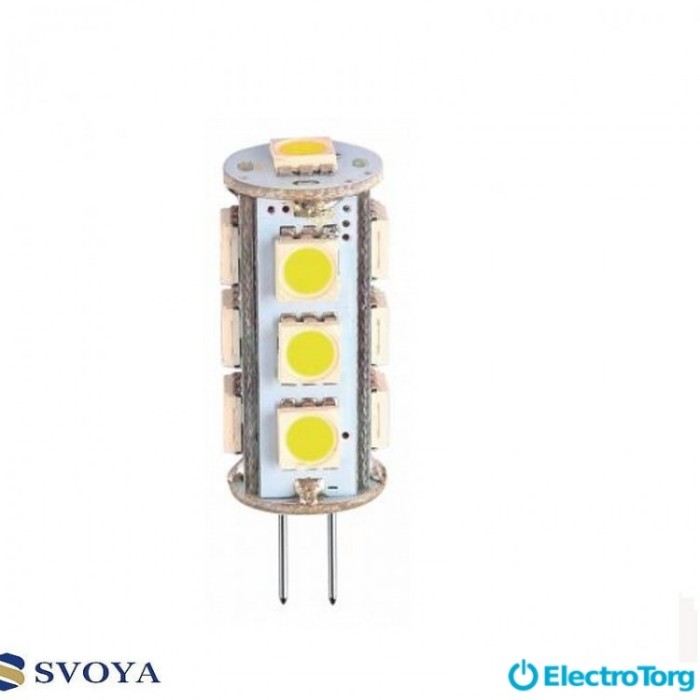 купить купить Светодиодная лампа G4 3W, 5000K,  12V Svoya  