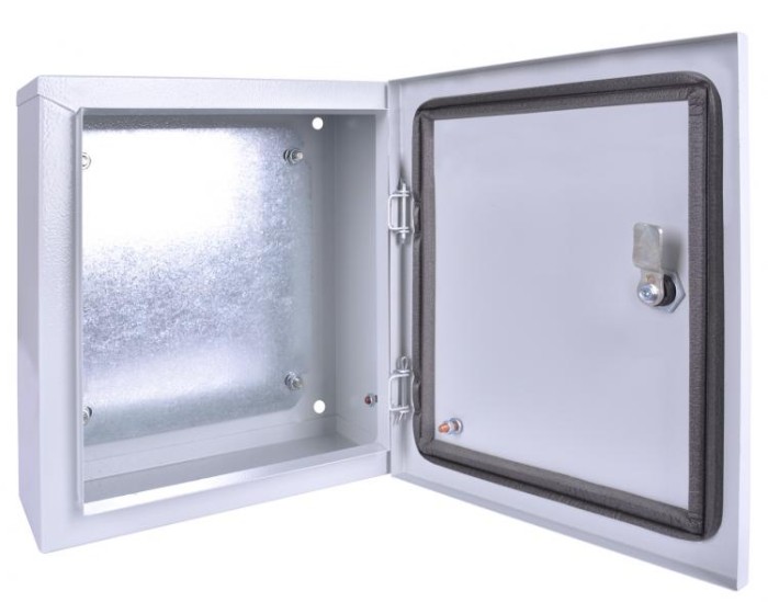 Корпус металевий e.mbox.stand.p.60.50.20 IP54 з монтажною панеллю (600x500x200) E.NEXT