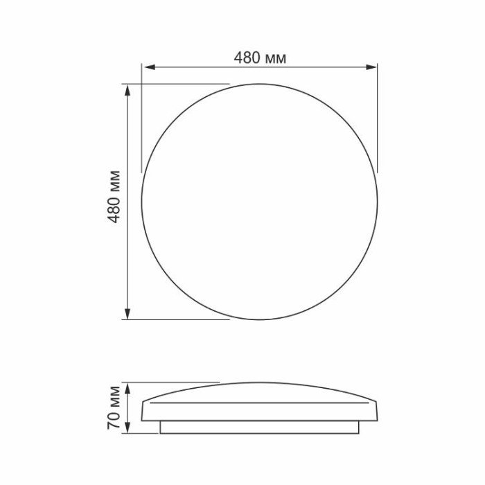 купить купить LED світильник настінно-стельовий Круглий VIDEX 72W 4100K Зоряне небо  