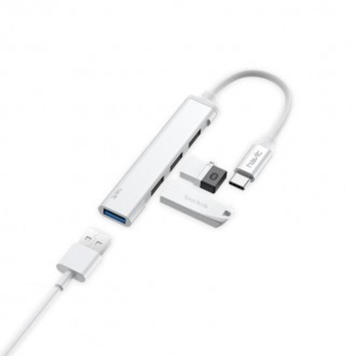 купить купить USB ХАБ HAVIT HV-HB41 Type-C на 4USB  
