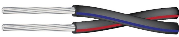 Провід самонесучий ізольований СІП-4Т 2х16 (1м) &amp;quot;СВІТ-БУД електро&amp;quot;