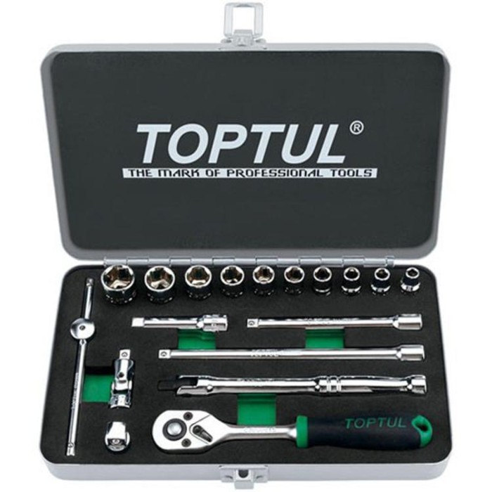 купить купить Набор инструмента дюймового TOPTUL 1/4&quot; 18ед. 3/16&quot;-9/16&quot; GCAD1811  