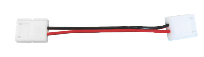 З'єднувач (провід+2 зажима) LEBRON L-CLIP для світлодіодних стрічок 8мм (10шт)