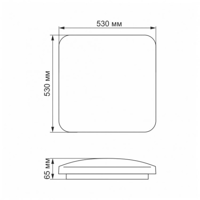 купить купить LED светильник функциональный квадратный  VIDEX 72W 2800-6000K  