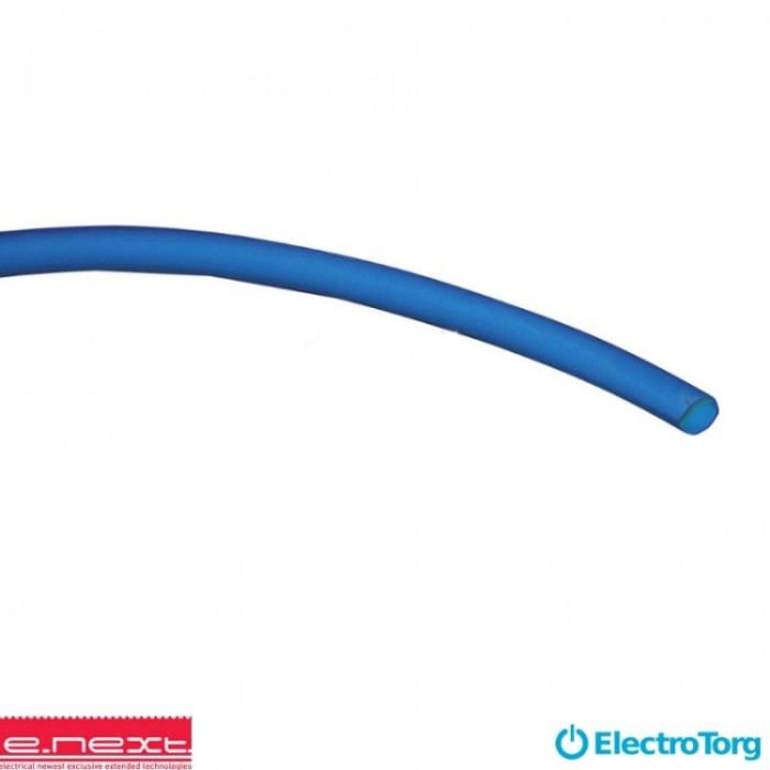 купить купить Термоусаживаемая трубка e.termo.stand.1,5.0,75.blue, 1,5/0,75, 1м, синяя E-next  