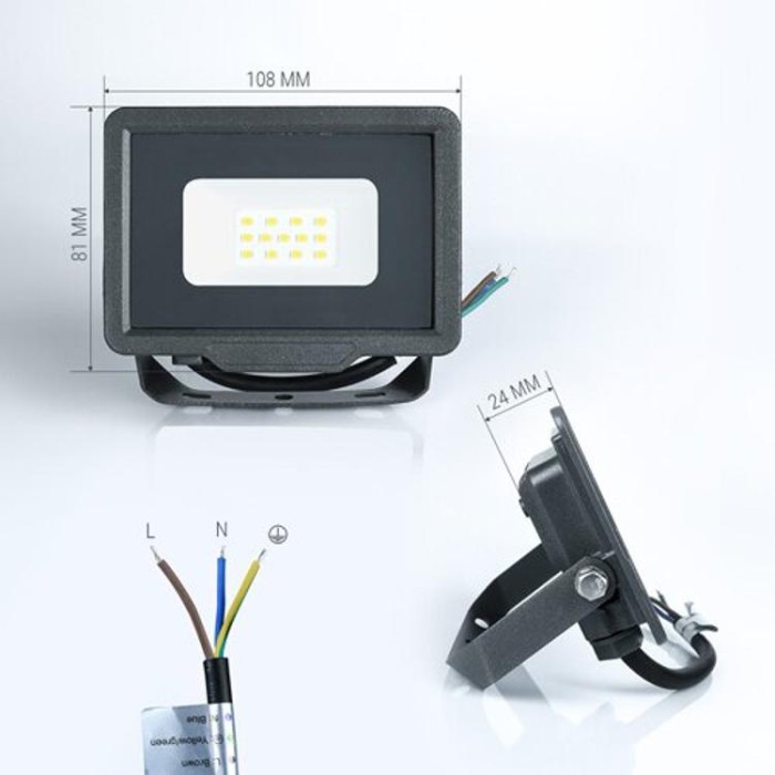 купить купить Светодиодный прожектор BIOM 10W S5-SMD-10-Slim 6200К 220V IP65  