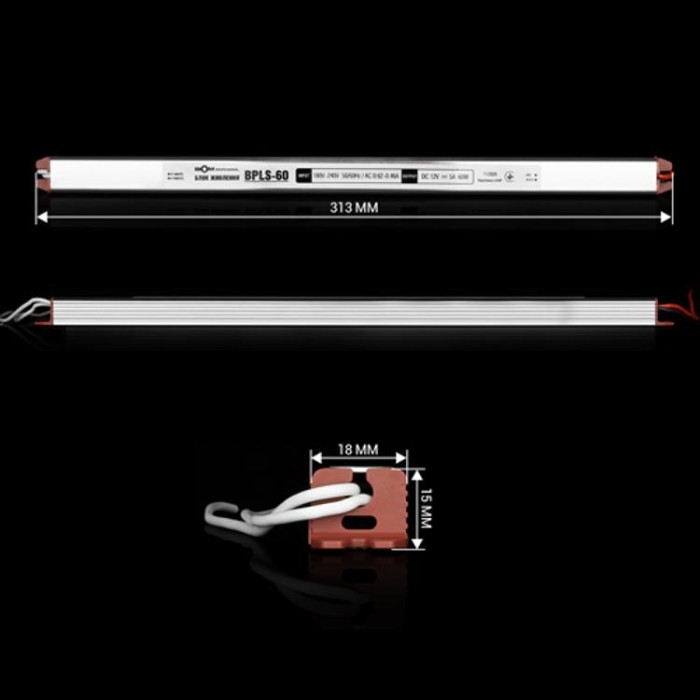 купить купить Блок питания Professional DC12 60W BPLS-60-12 5А stick BIOM  