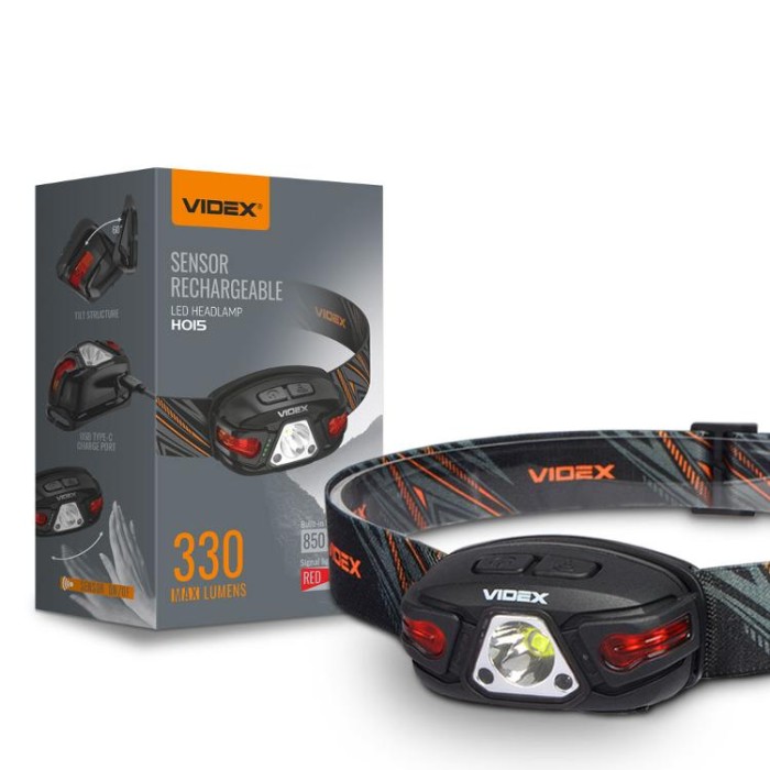 купить купить Налобний світлодіодний ліхтарик VIDEX VLF-H015 330Lm 5000K  