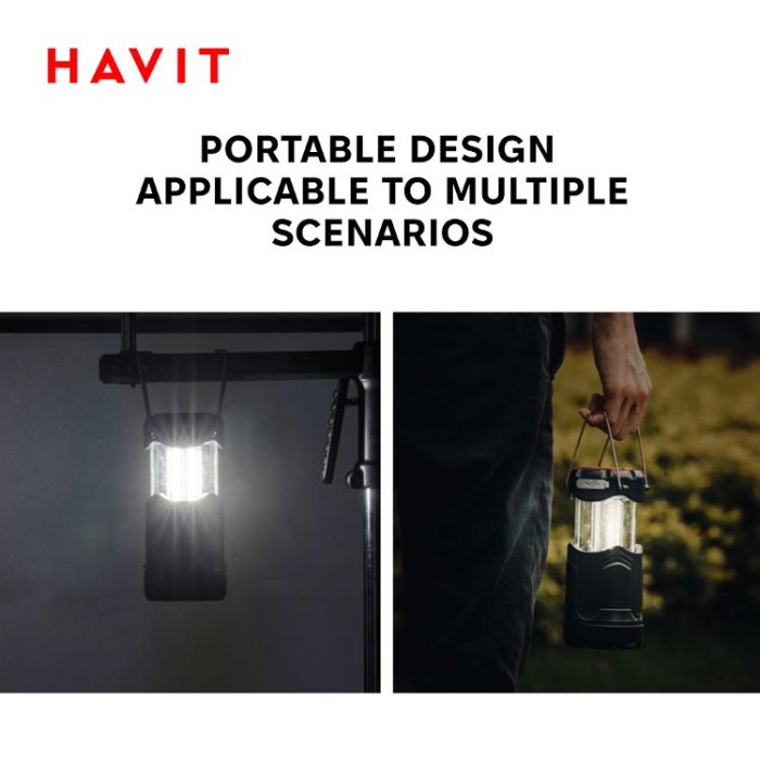 купить купить Багатофункціональний ліхтар для кемпінгу HAVIT HV-S006 3W 300Lm  