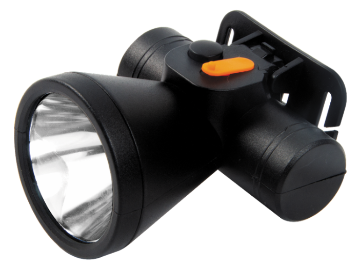 LED ліхтар налобний акумуляторний LEBRON L-HL-608, ABS, чорний, 1W, 800mAh Li-Ion