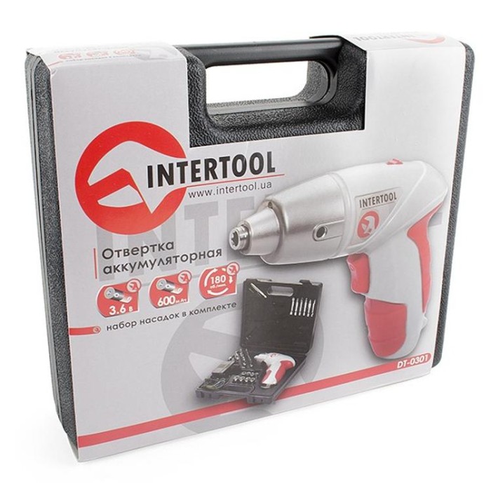 купить купить Отвертка аккумуляторная 3.6В INTERTOOL DT-0301  