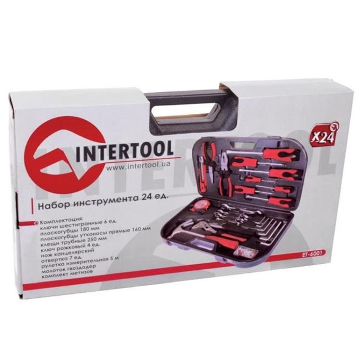 купить купить Набор инструмента слесарный 24 ед. INTERTOOL ET-6001  