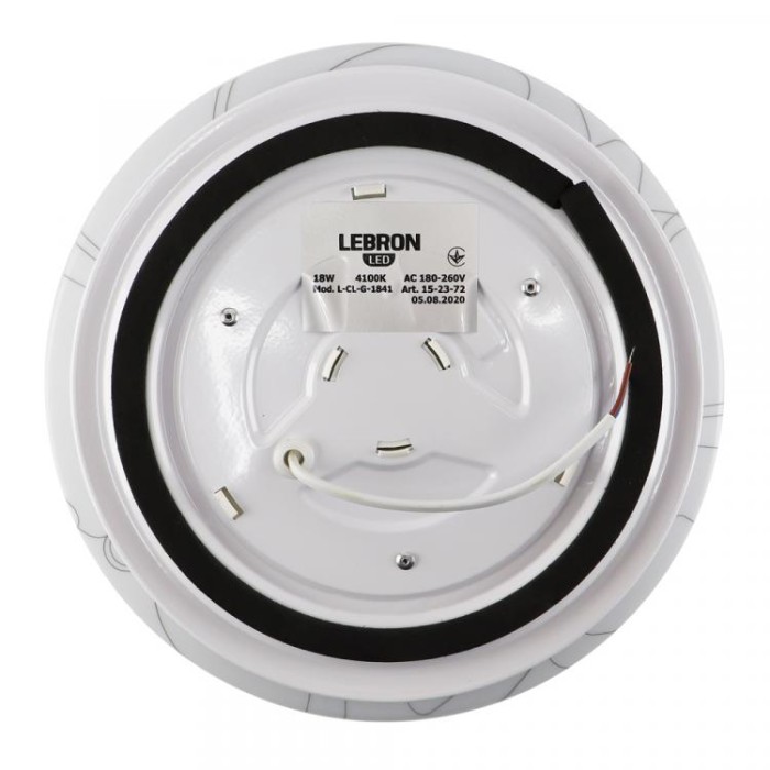 купить купить LED светильник Lebron L-CL-Grafit, 18W, 4100K, 1260Lm, D.240мм  