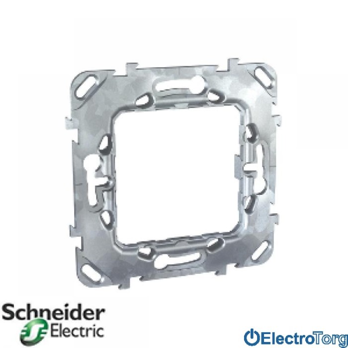 Суппорт металлический 2-модульный для механизмов Unica Schneider