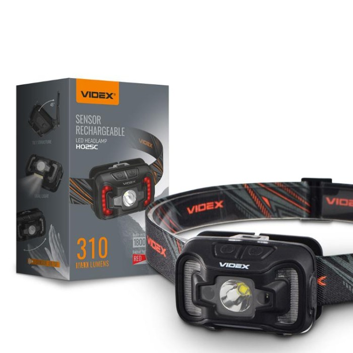 купить купить Налобний світлодіодний ліхтарик VIDEX VLF-H025C 310Lm 5000K  