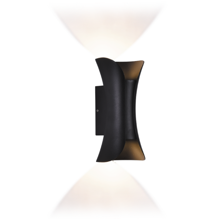 LED світильник VELMAX V-CTL-WL-001, 10W, 3000K, 380Lm, IP54, чорний