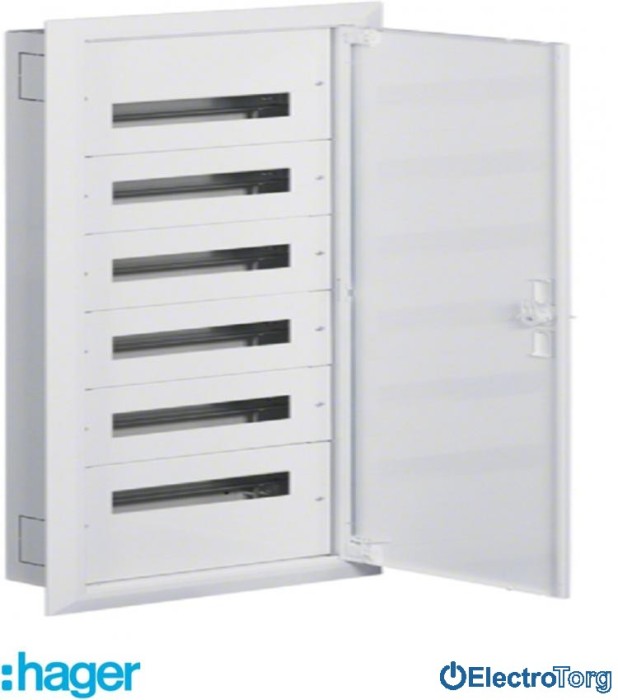 купить купить Щит Univers IP30/I 1070x334x110мм 72 мод. (6x12 мод.) Hager (Хагер)  