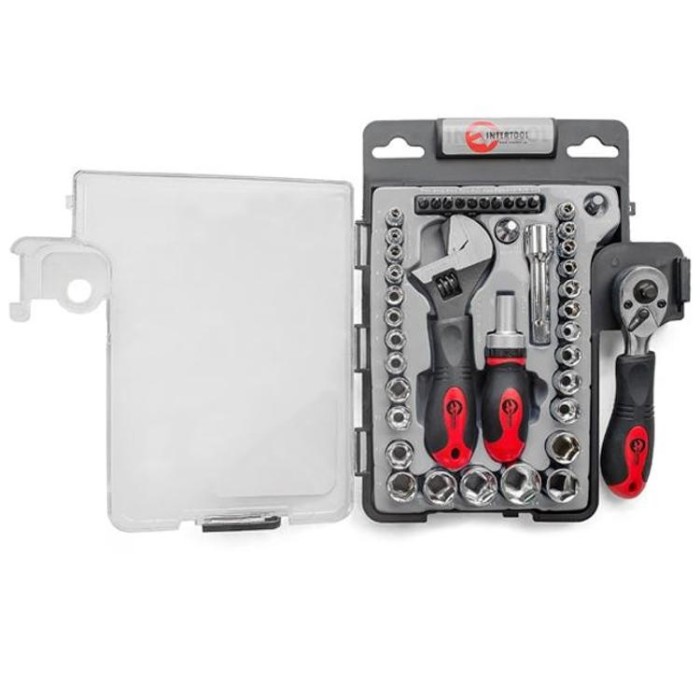 купить купить Набор инструмента 43 ед., 3/8&quot;&amp;1/4&quot;, Cr-V INTERTOOL ET-6003  