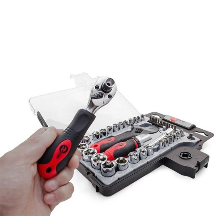 купить купить Набор инструмента 43 ед., 3/8&quot;&amp;1/4&quot;, Cr-V INTERTOOL ET-6003  